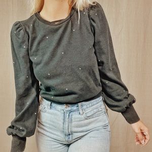 Wild fable | Black started Cropped pull over top